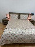 4PCS Super king Comforter with FITTED bedsheet