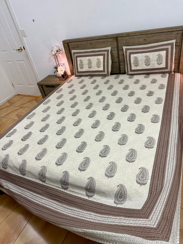 Queen flat pure cotton