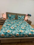 5D Super-king flat glace cotton