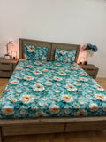 5D Super-king flat glace cotton