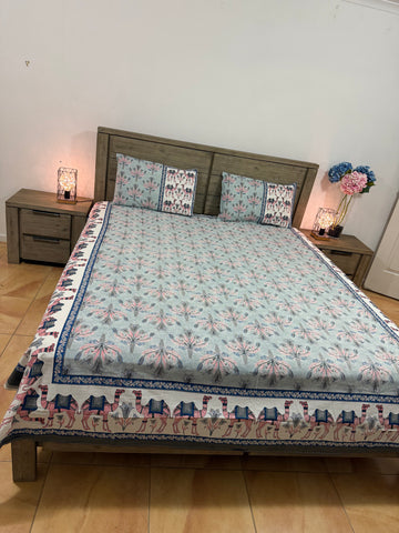 Queen cotton flat 3Piece