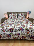 XL Jumbo Super King Flat glacé cotton