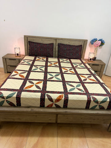 Superking Purecotton flat(Jaipuri print)