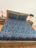 Super-king flat glace cotton