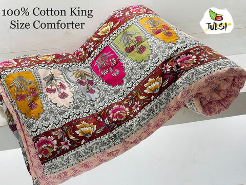 Jaipuri Pure COTTON king Summer quilt 2.5Kg Approx
