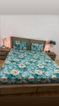 Super-king fitted glace cotton