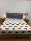 Fitted Super king cotton(Jaipuri print)