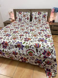XL Jumbo Super King Flat glacé cotton