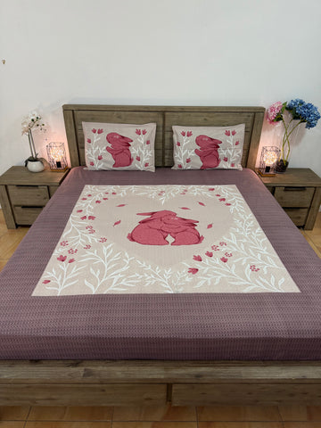 Big Queen cotton flat 3Piece