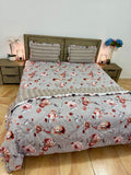 4PCS Super king Comforter with FITTED bedsheet