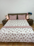 4PCS Super king Comforter with Flat bedsheet