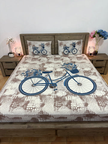 Queen size pure cotton flat