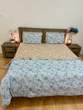 4PCS Super king Comforter with FITTED bedsheet