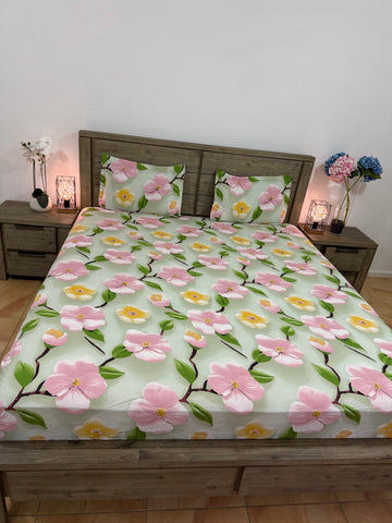 5DSuper-king flat glace cotton