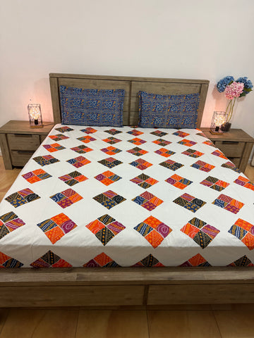 Fitted Super king cotton(Jaipuri print)