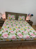 5DSuper-king flat glace cotton