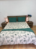 4 PCS Super king Comforter set with Flat bedsheet