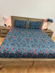 Super-king flat glace cotton