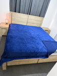 King Big Warm Quilt Cover(Dark Royal Blue)