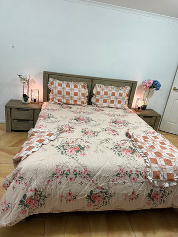 4 PCS SUPER KING COMFORTER SET