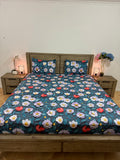 Super-king fitted glace cotton