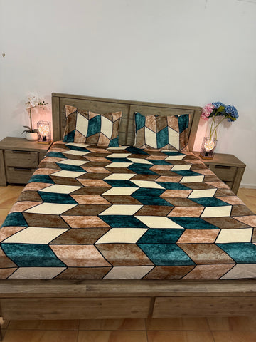 Warm Lightweight XL Queen Flat(Pillow covers with zip)