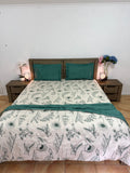 4 PCS Super king Comforter set with Flat bedsheet