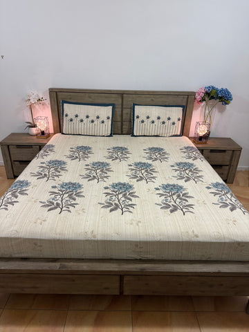 Queen flat pure cotton