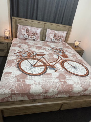 Queen size pure cotton flat