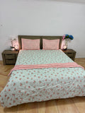 4 PCS Super king Comforter set with Flat bedsheet