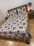 XL Jumbo Super King Flat glacé cotton