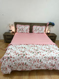4PCS Super king Comforter with FITTED bedsheet