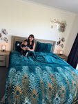 4 PIECE KING MATCHING QUILT COVER SET