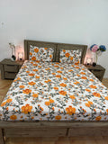 5D Super-king flat glace cotton
