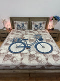 Queen size pure cotton flat
