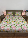 5DSuper-king flat glace cotton