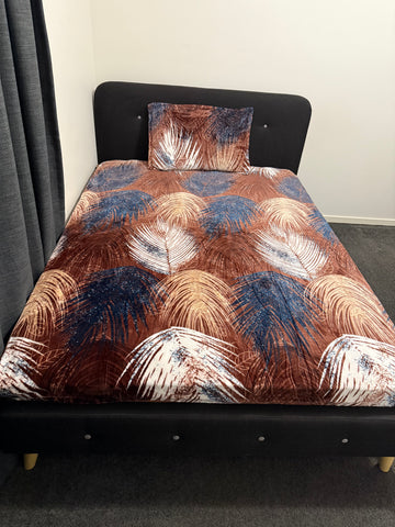 Single bed size warm bedsheet 1+1