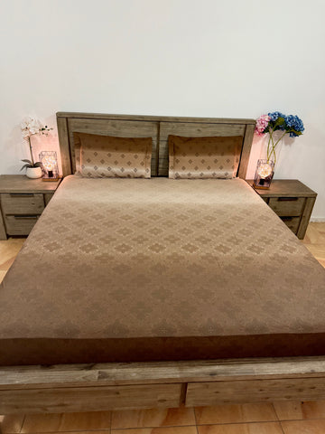 Ombré Fitted Super King pure cotton