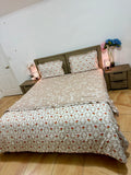 4PCS Super king Comforter with FITTED bedsheet