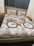 Queen size pure cotton flat