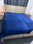 King Big Warm Quilt Cover(Dark Royal Blue)