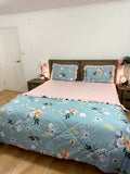 4PCS Super king Comforter with FITTED bedsheet