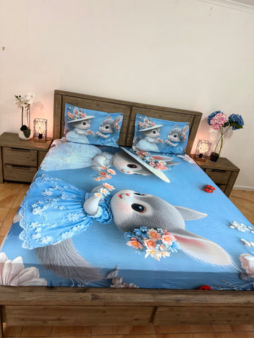 FITTED KING glace cotton Designer