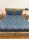 Super-king flat glace cotton
