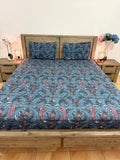 Super-king flat glace cotton