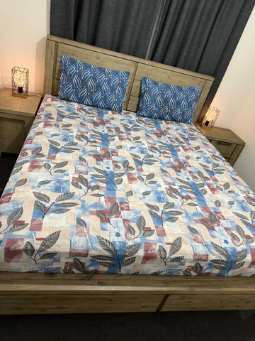 Queen cotton flat 3Piece