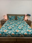 Super-king fitted glace cotton