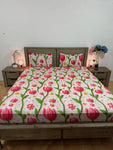 5D Super-king Flat  glace cotton