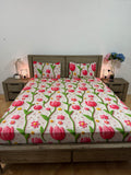 5D Super-king Flat  glace cotton