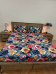 Super-king fitted glace cotton
